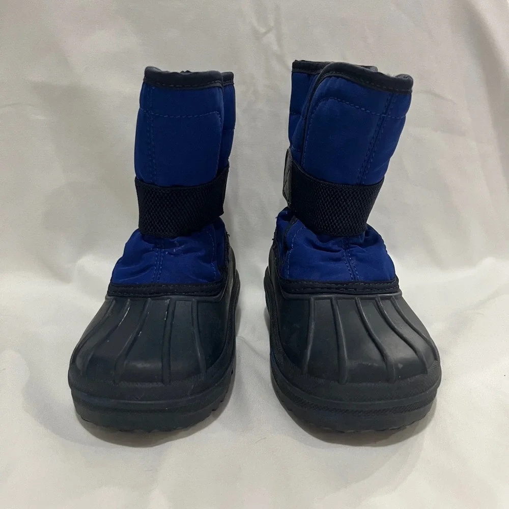 The Children's‎ Place Blue Puffer Winter Snow Boots Size 7 Toddler Waterproof